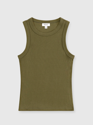 Dark Olive|Good Earth Cotton® Tanks – Sustainable Cotton Tanks|Dark Olive