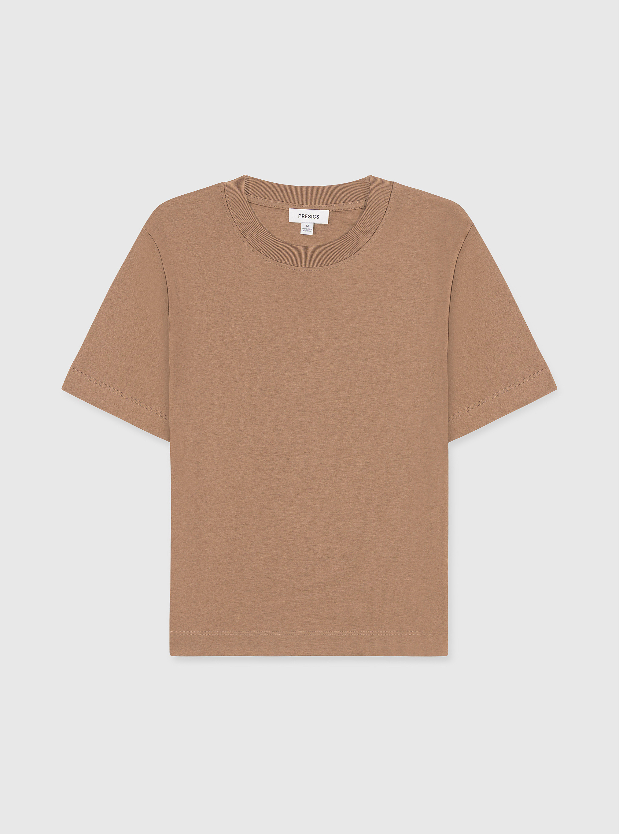 Brown|Good Earth Cotton® Box Cut Tee – Sustainable Cotton T-shirt|Brown