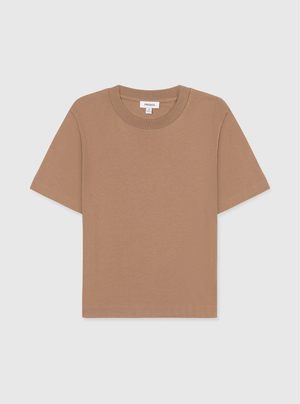 Brown|Good Earth Cotton® Box Cut Tee – Sustainable Cotton T-shirt|Brown