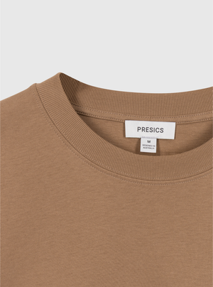 Brown|Good Earth Cotton® Box Cut Tee – Sustainable Cotton T-shirt|Brown