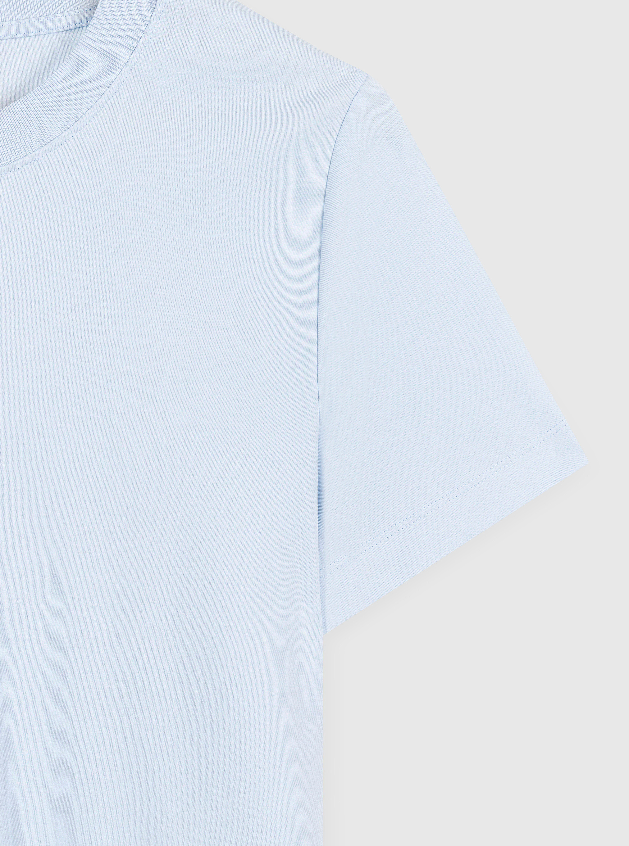 Sky Blue|Good Earth Cotton® Box Cut Tee – Sustainable Cotton T-shirt|Sky blue