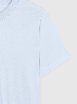 Sky Blue|Good Earth Cotton® Box Cut Tee – Sustainable Cotton T-shirt|Sky blue