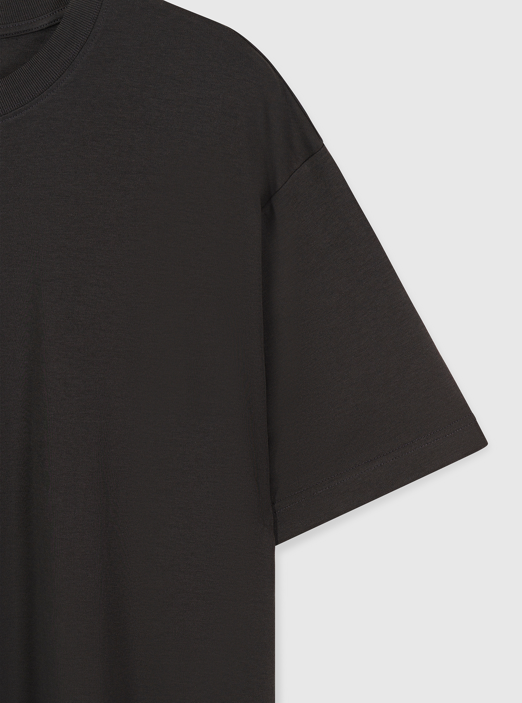 Charcoal|Good Earth Cotton® Oversized Tee – Sustainable Cotton T-shirt|Charcoal