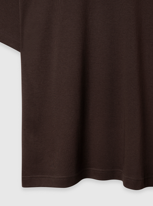 Dark Brown|Good Earth Cotton® Oversized Tee – Sustainable Cotton T-shirt|Dark Brown