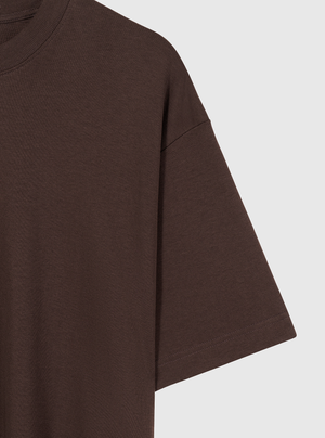 Dark Brown|Good Earth Cotton® Oversized Tee – Sustainable Cotton T-shirt|Dark Brown