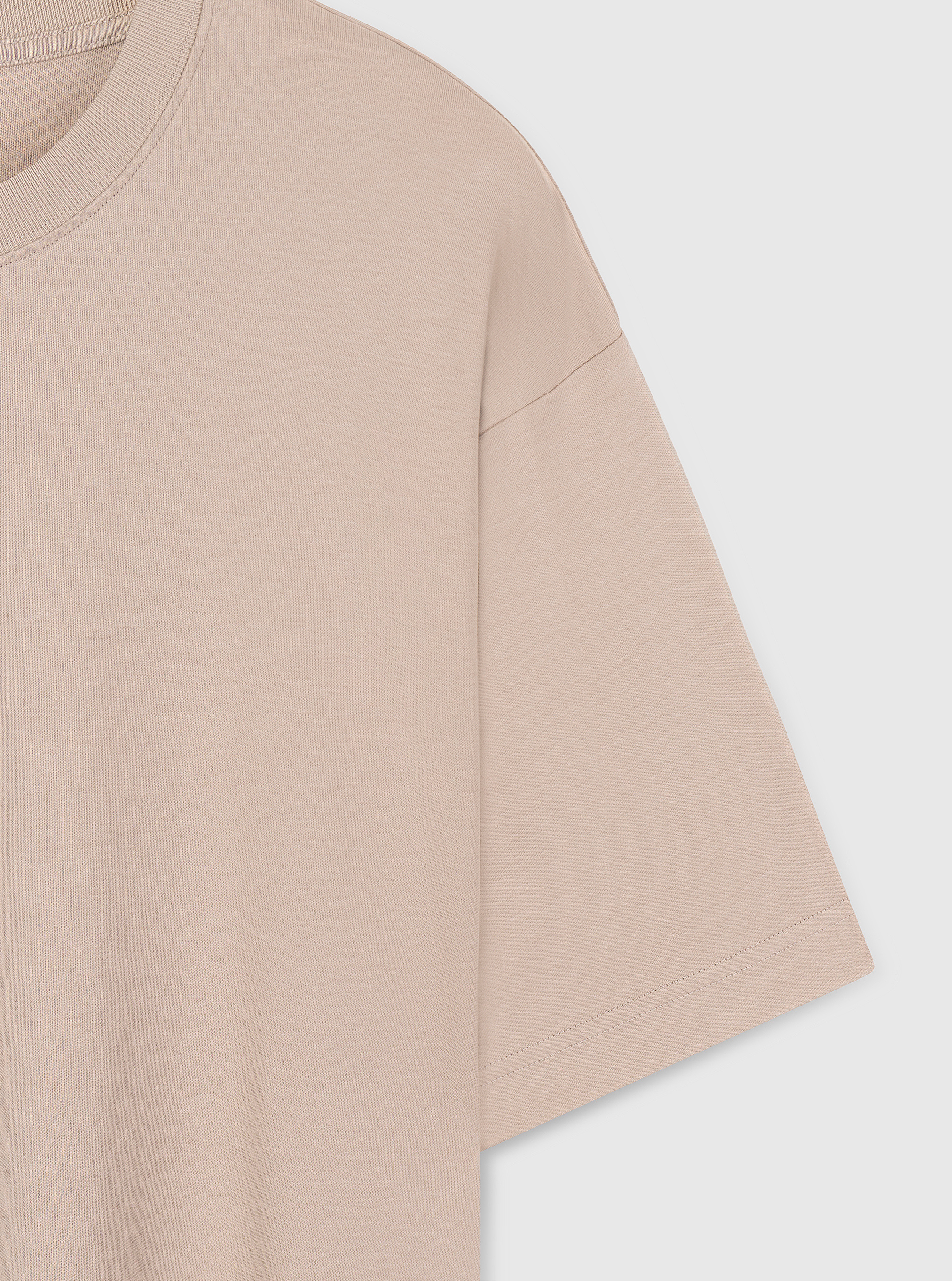 Mushroom|Good Earth Cotton® Oversized Tee – Sustainable Cotton T-shirt|Mushroom