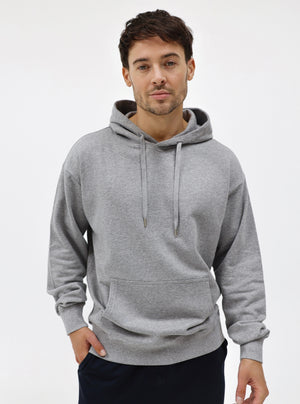 Grey Marl|Dylan is 5’11” and wearing a size L